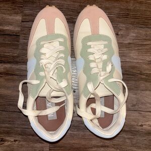 MIA Women's Sneakers in Cream, Green, and Pink
